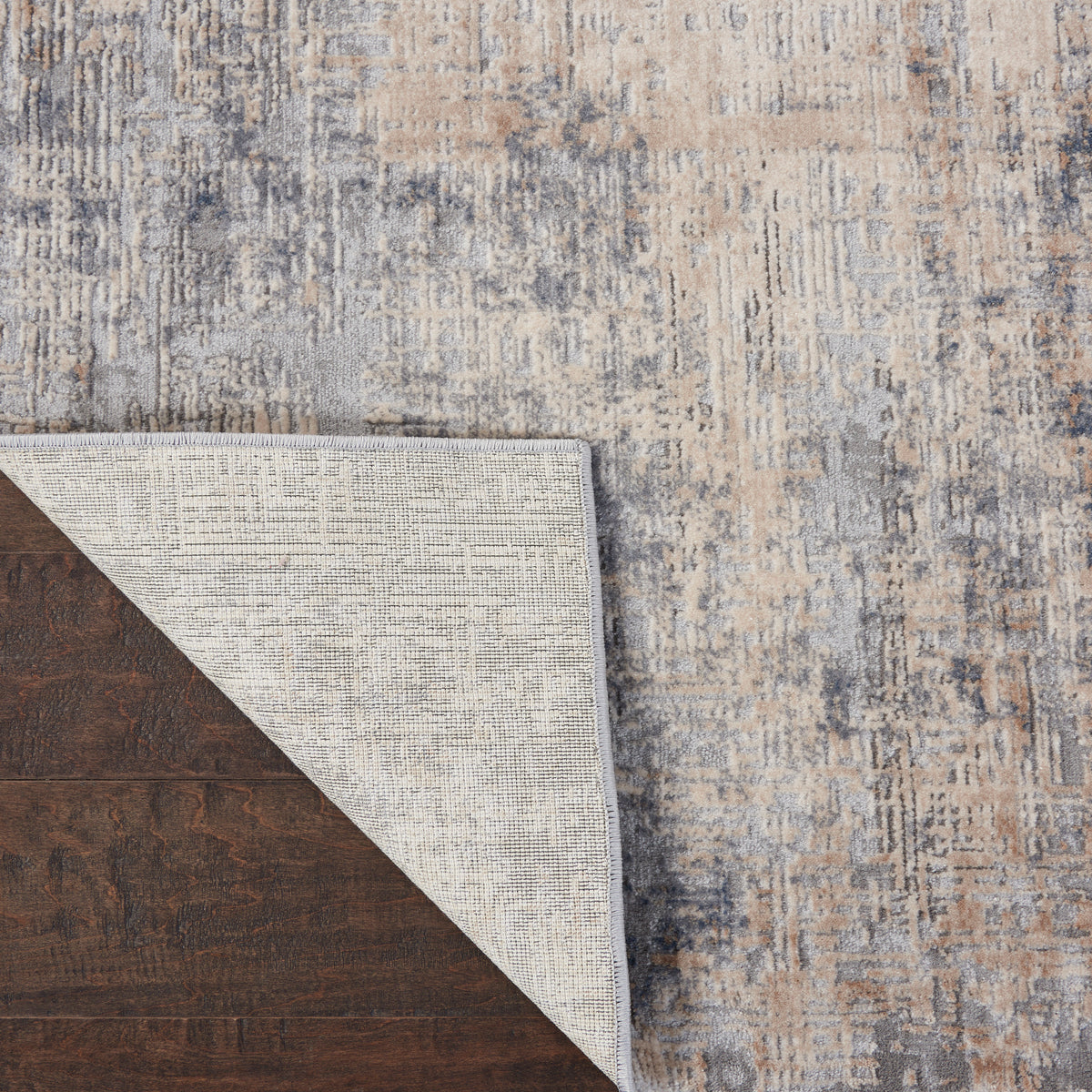 Rustic Textures RUS01 Grey Beige Rug