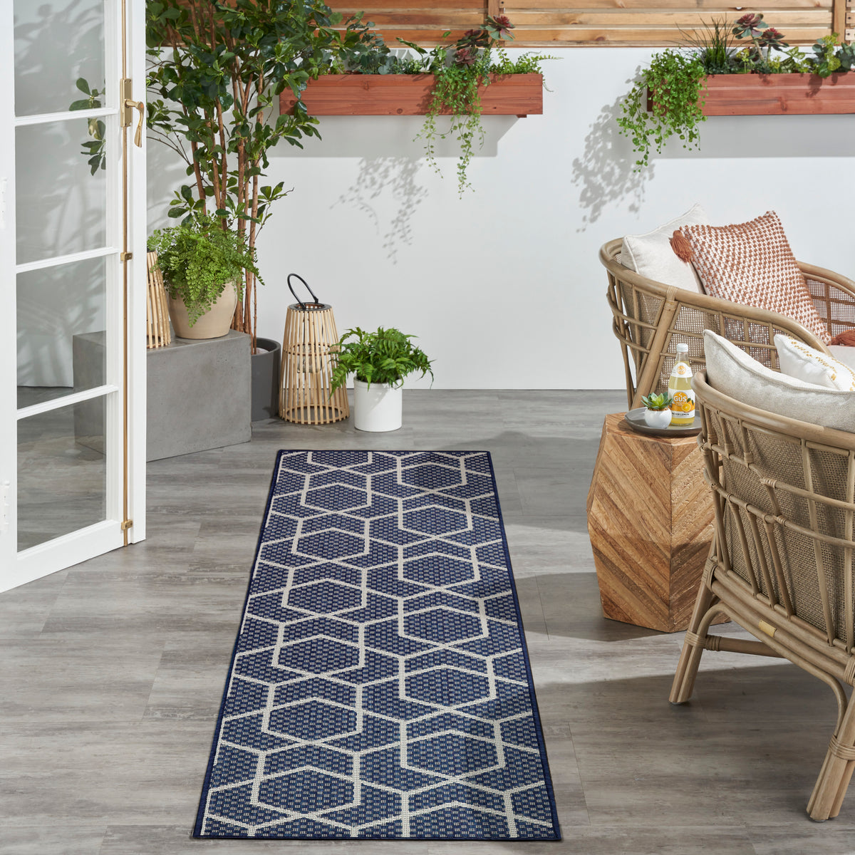 Horizon Indoor/Outdoor HOZ01 Navy Rug