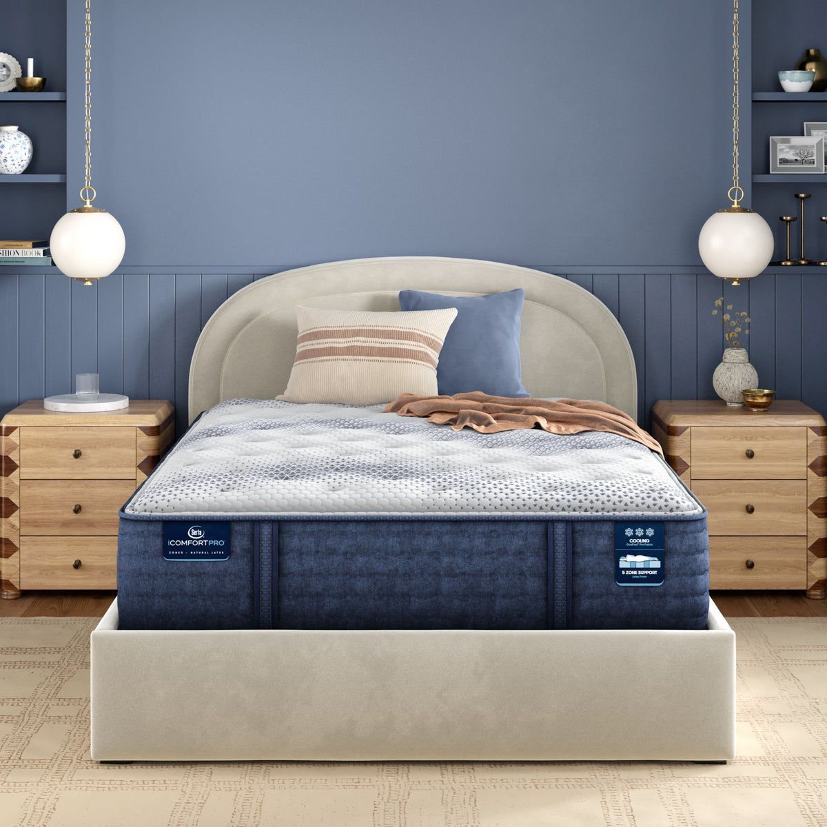 iComfortPro Canterbury 15" Latex Foam Plush Mattress