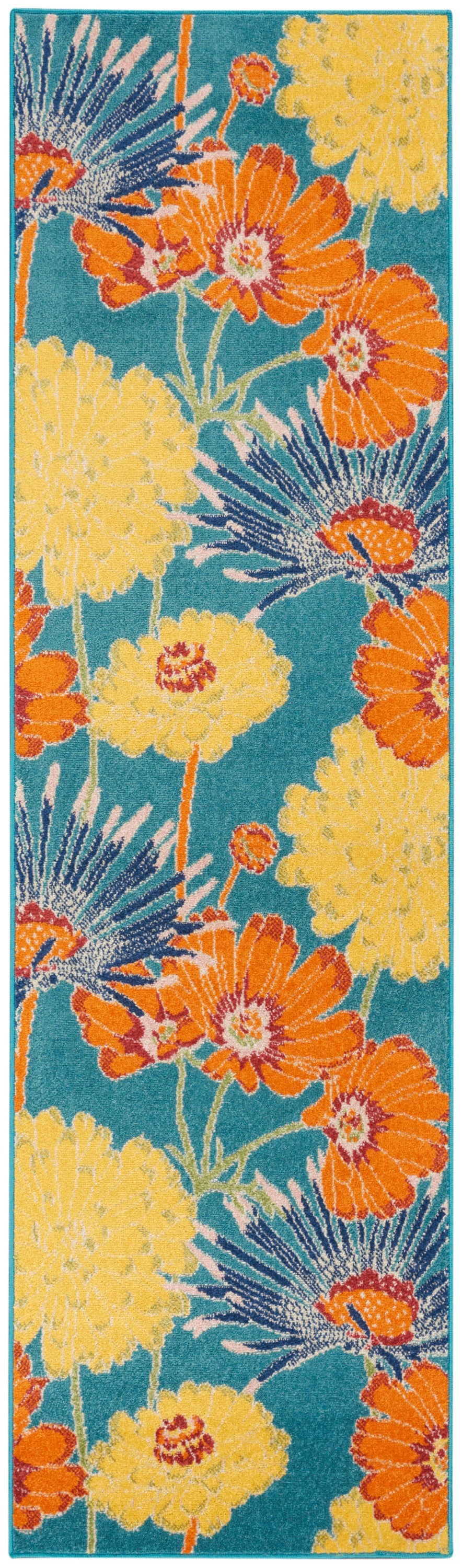 Allur ALR06 Turquoise Multicolor Rug