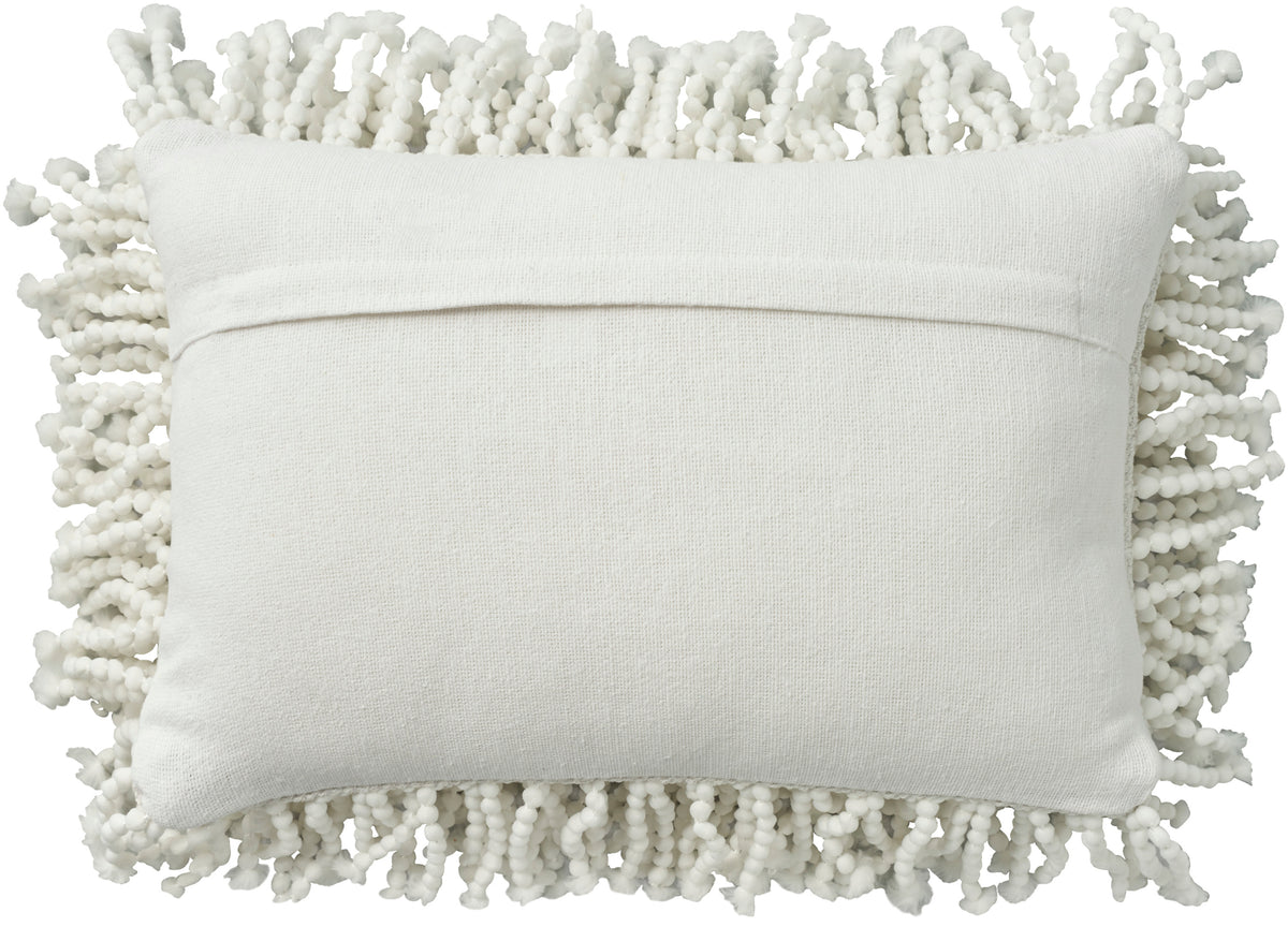 Shag DC105 White 14" x 20" Throw Pillows