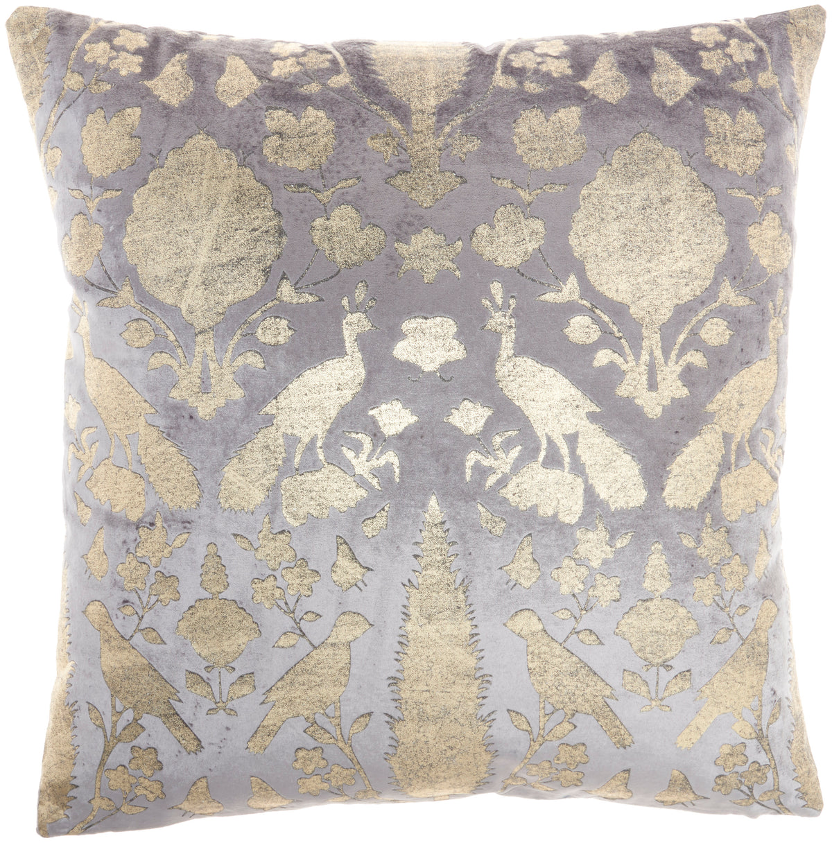 Sofia AC384 Grey 20"  X 20" Throw Pillows