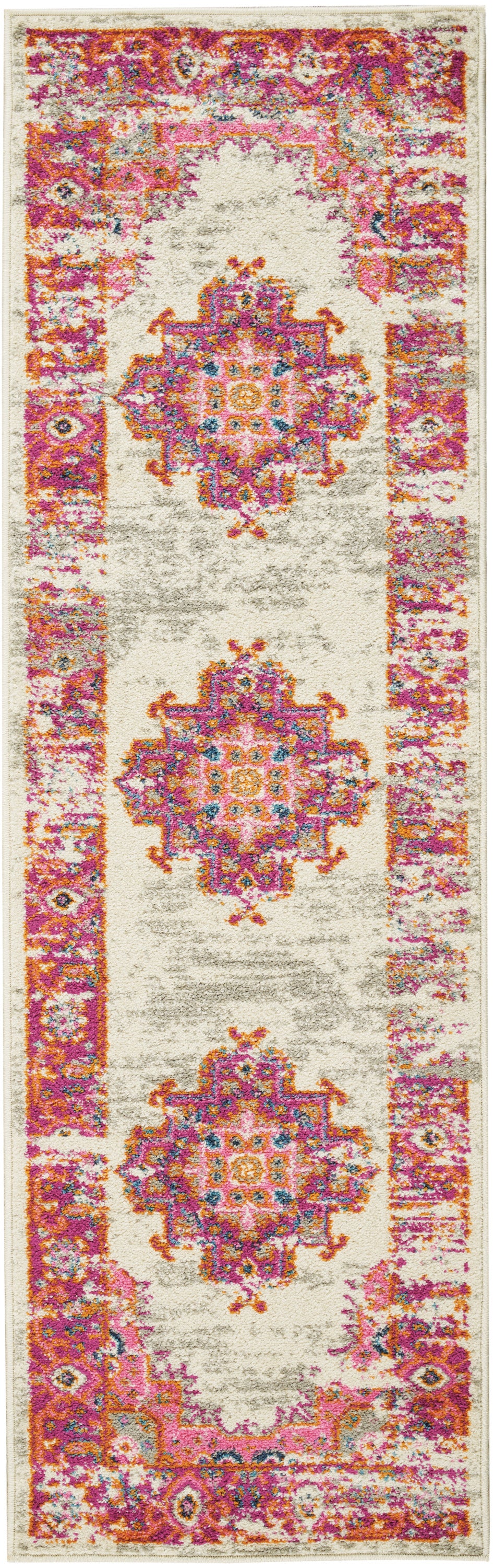 Passion PSN03 Ivory/Fuchsia Rug