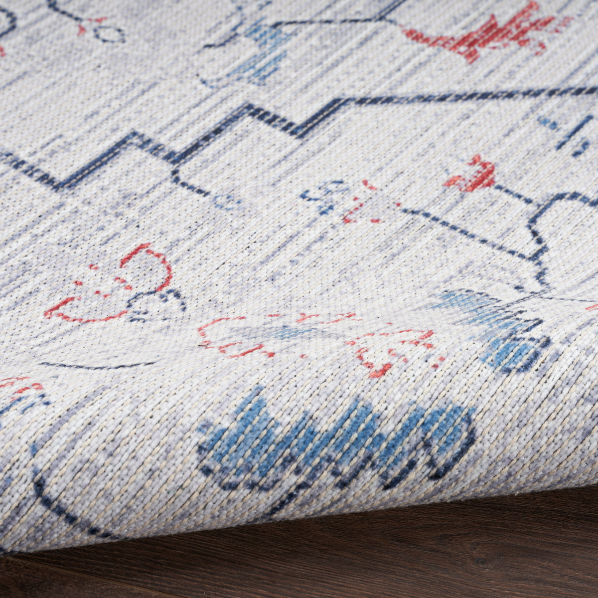 New Concept Washables SR110 Ivory Blue Rug