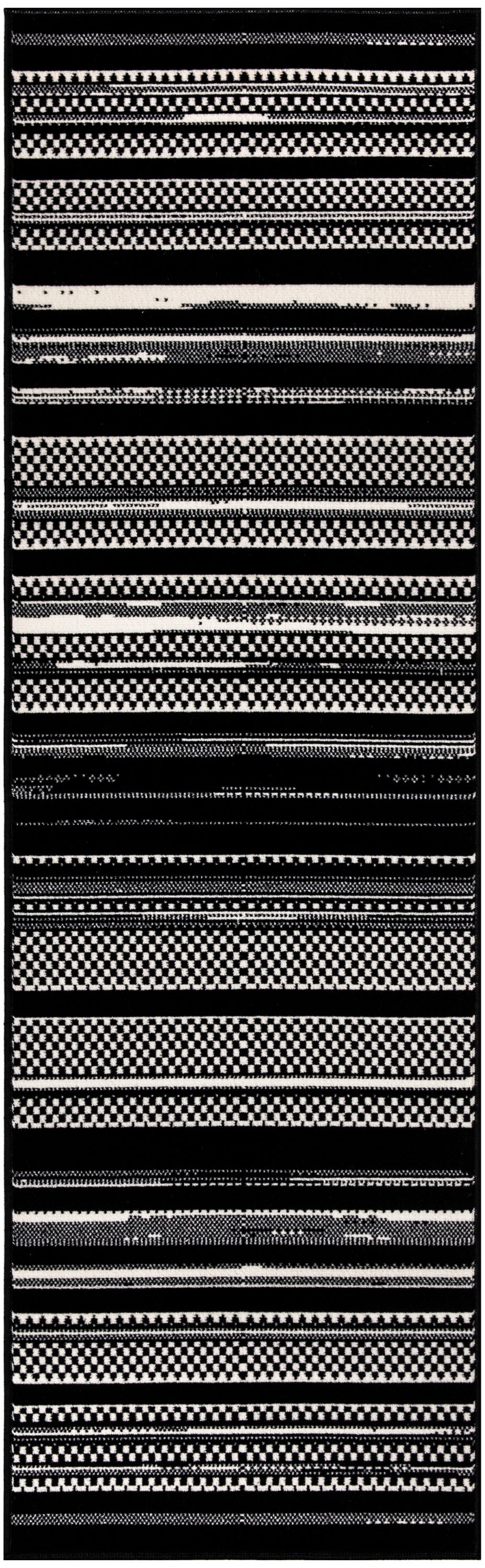 Grafix GRF41 Black White Rug