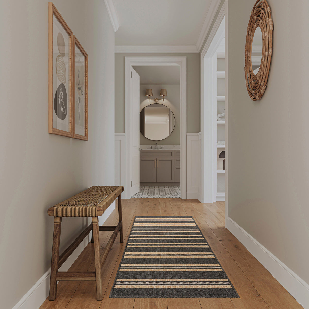 Horizon Indoor/Outdoor HOZ05 Charcoal Rug