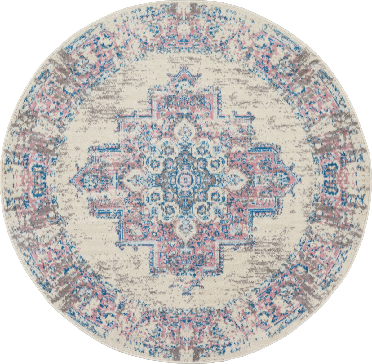 Grafix GRF14 Ivory Pink Rug