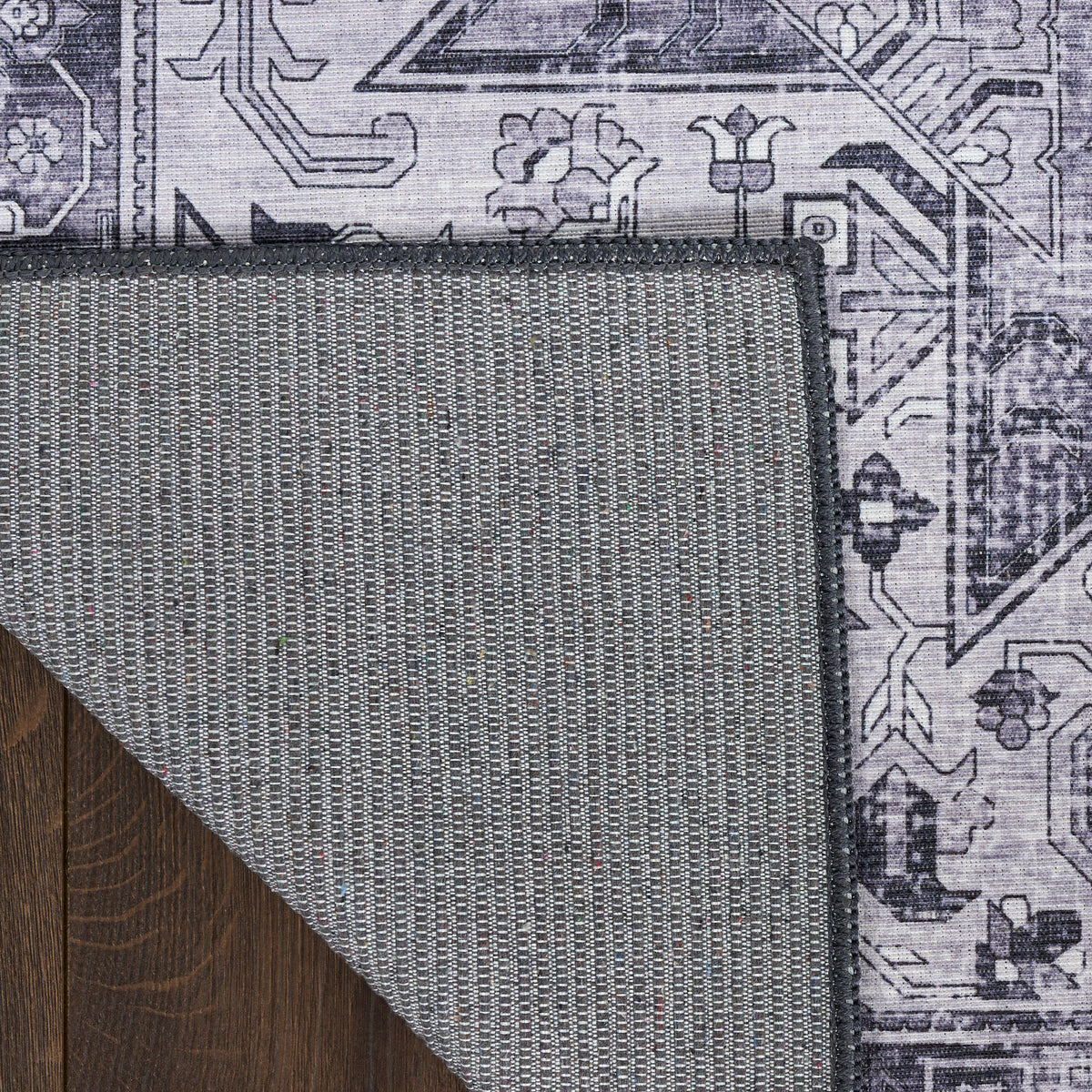 Nourison Washables NWB15 Charcoal Grey Rug