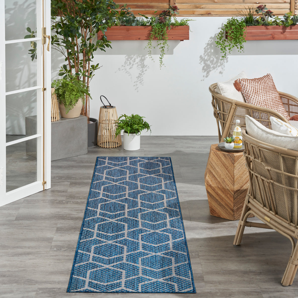 Horizon Indoor/Outdoor HOZ01 Denim Rug