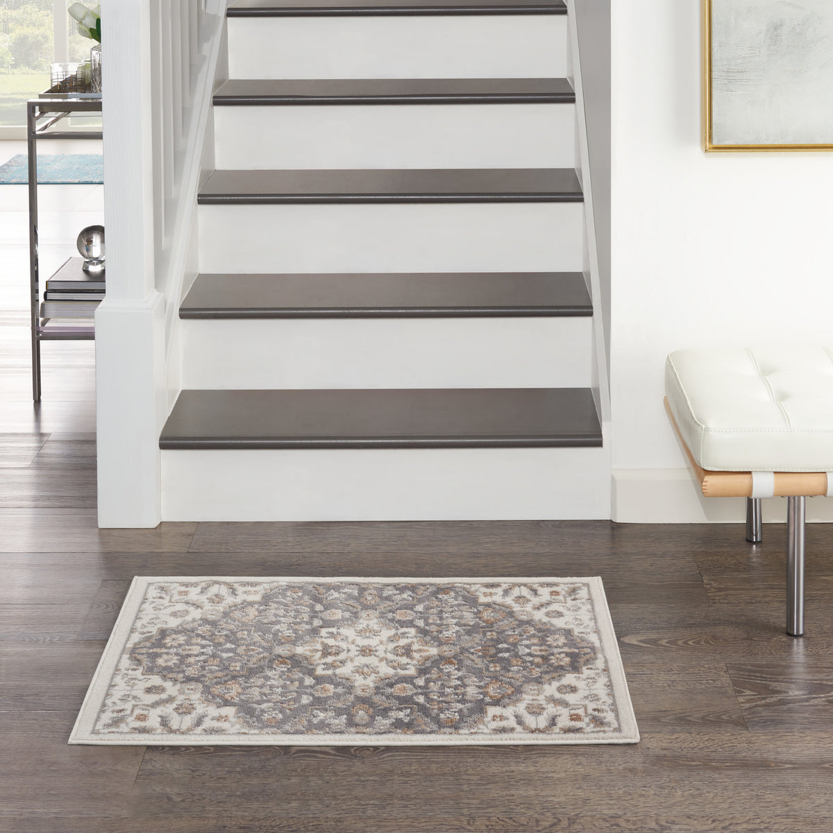 Elation ETN08 Ivory Grey Rug