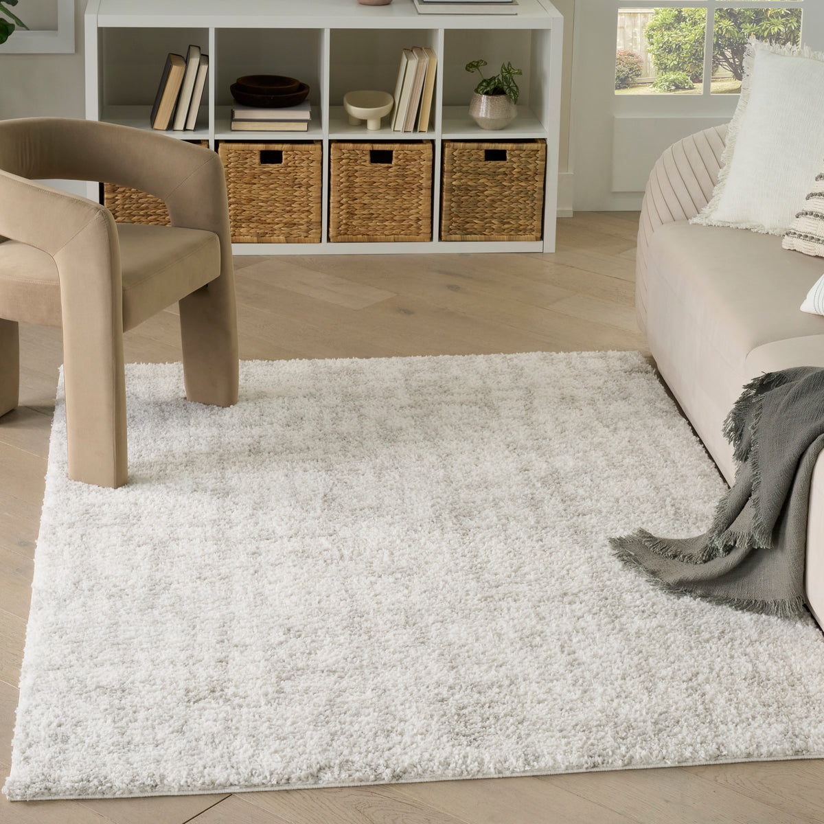 Modern Shag MMD06 Ivory Grey Rug