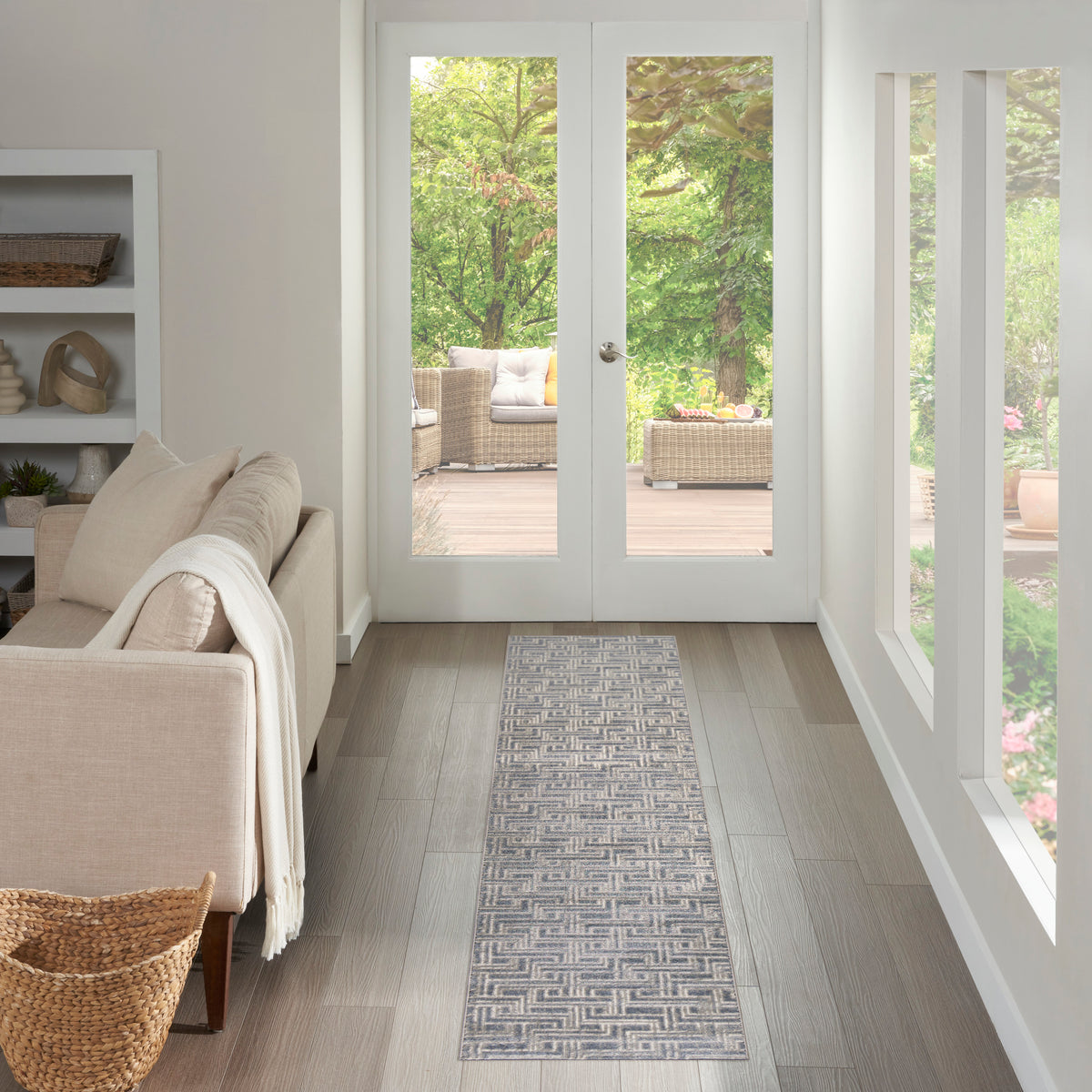 Serenity Home SRH04 Blue Ivory Rug