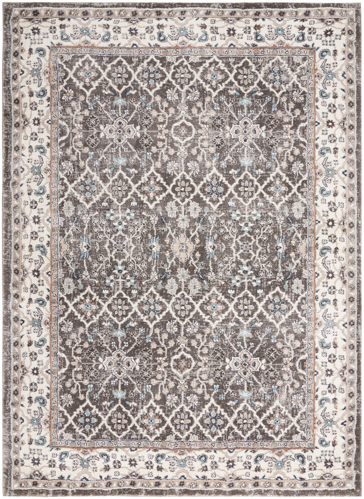 American Manor AMR01 Grey Ivory Rug