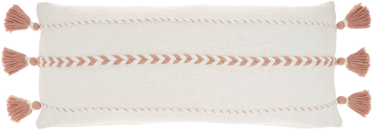 Lifestyle SH037 Blush 12" x 30" Throw Pillows