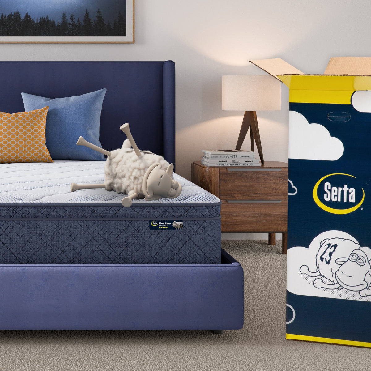 Five Star Mattress Calming Seas 12" Plush Pillow Top Mattress in a Box