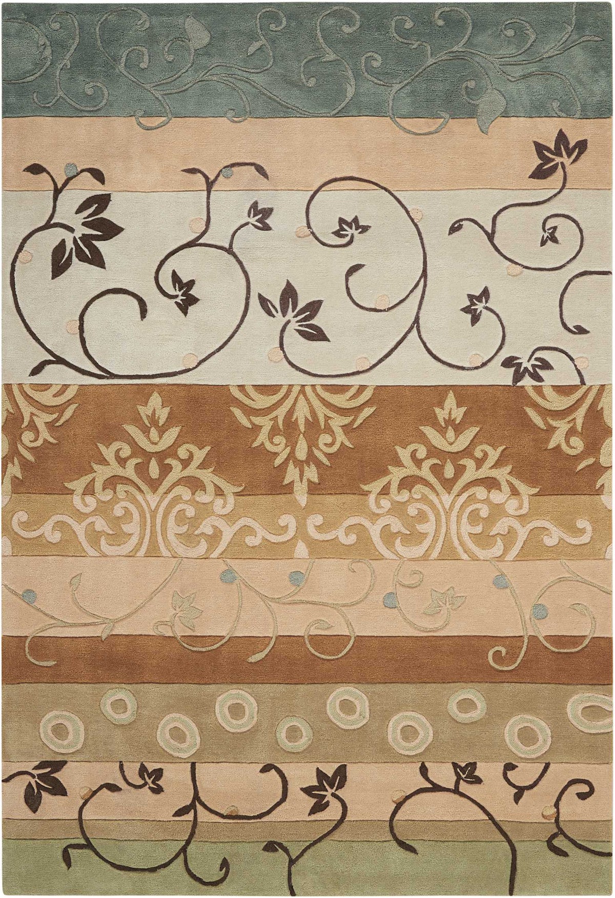 Contour CON10 Green Rug