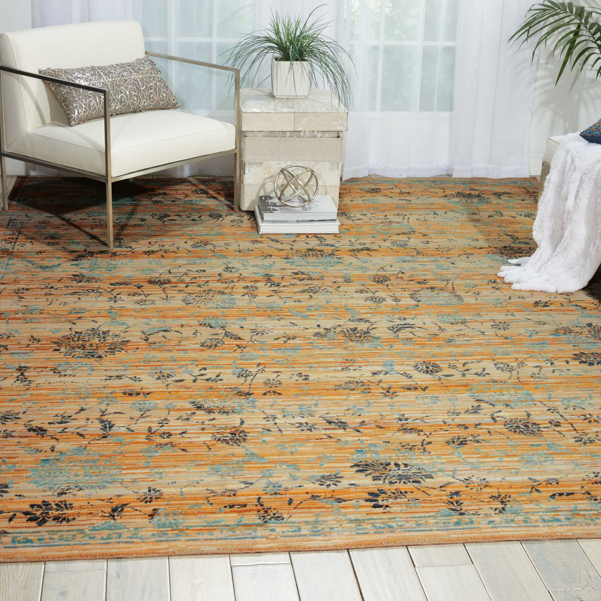 Rhapsody RH013 Caramel/Cream Rug
