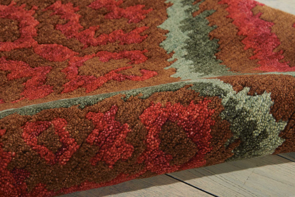 Tahoe MTA06 Brown Red Rug