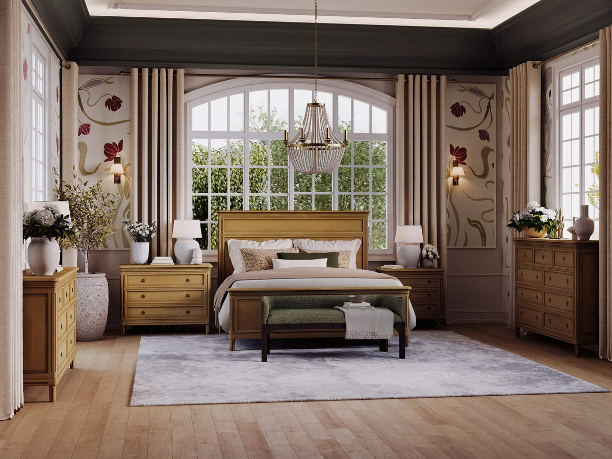 Hayward Bed King in Fruitwood