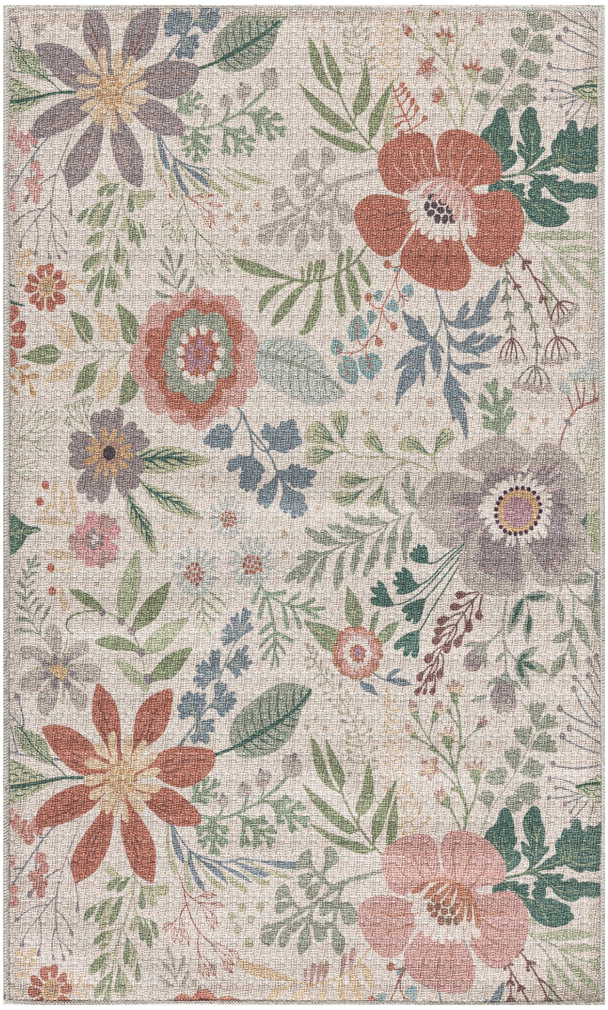 Nourison Washables NWB06 Cream Multicolor Rug