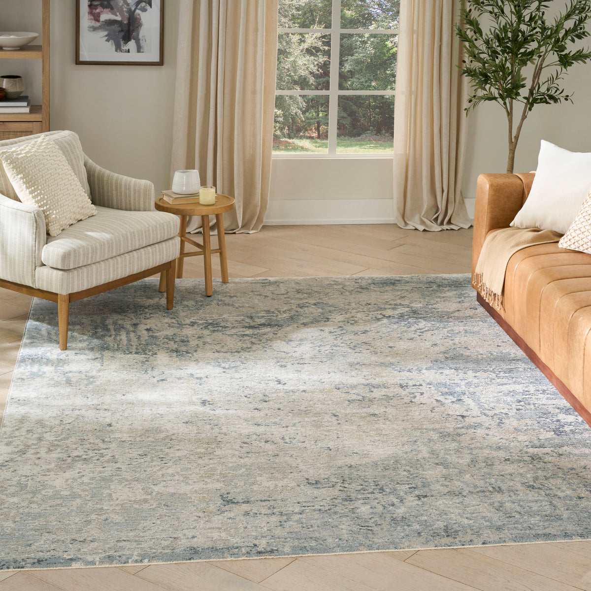 Envy EVV01 Blue Silver Rug