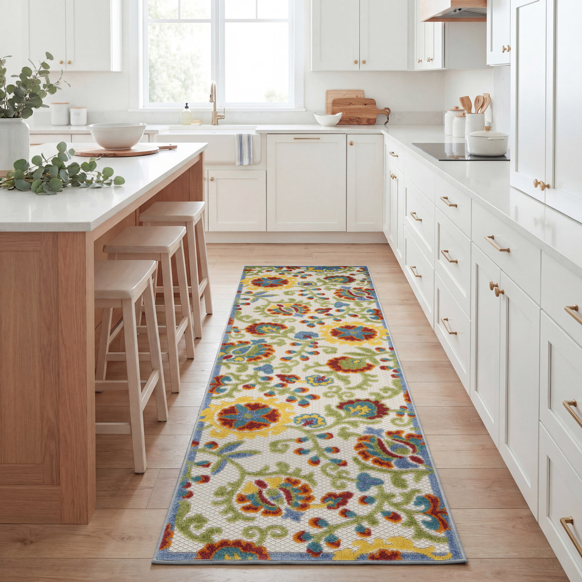 Aloha ALH17 Ivory Multicolor Rug