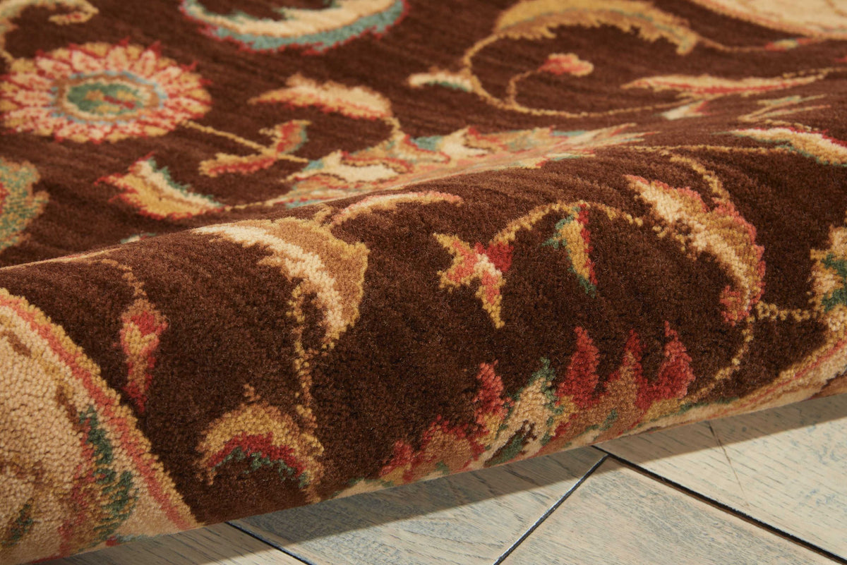 Living Treasures LI04 Brown Rug