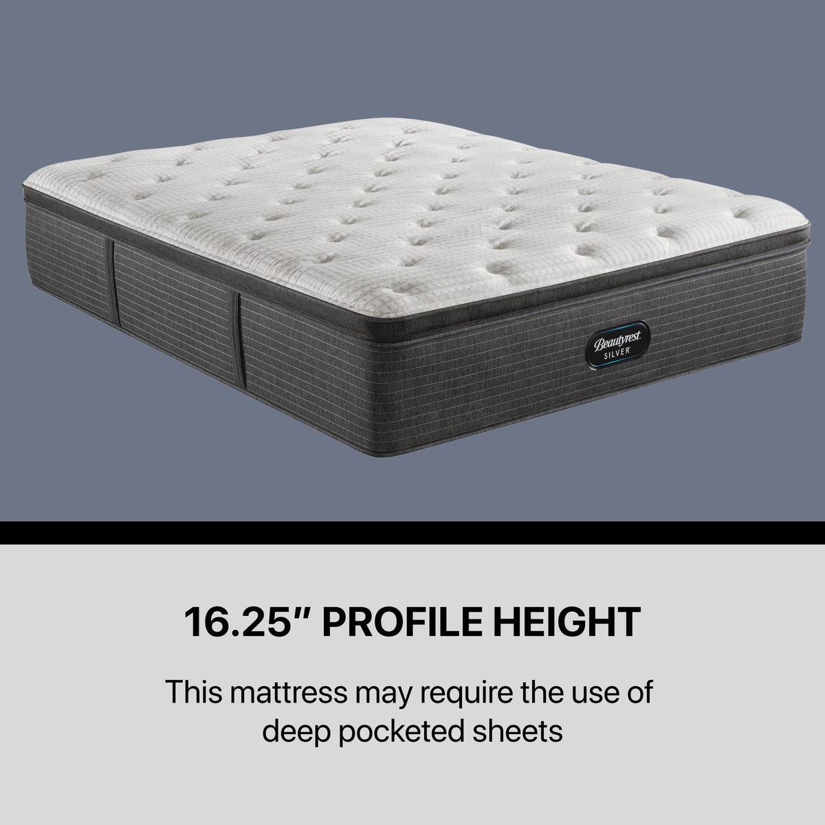 Silver BRS900 16.25" Ultra Plush Pillow Top Mattress