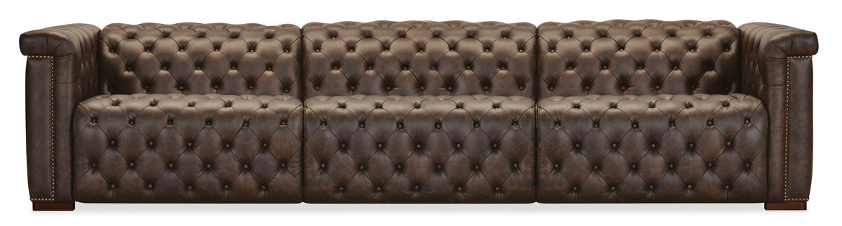 Savion Deux 3 Seat Sofa with Two Power Recliners and Three Power Headrests