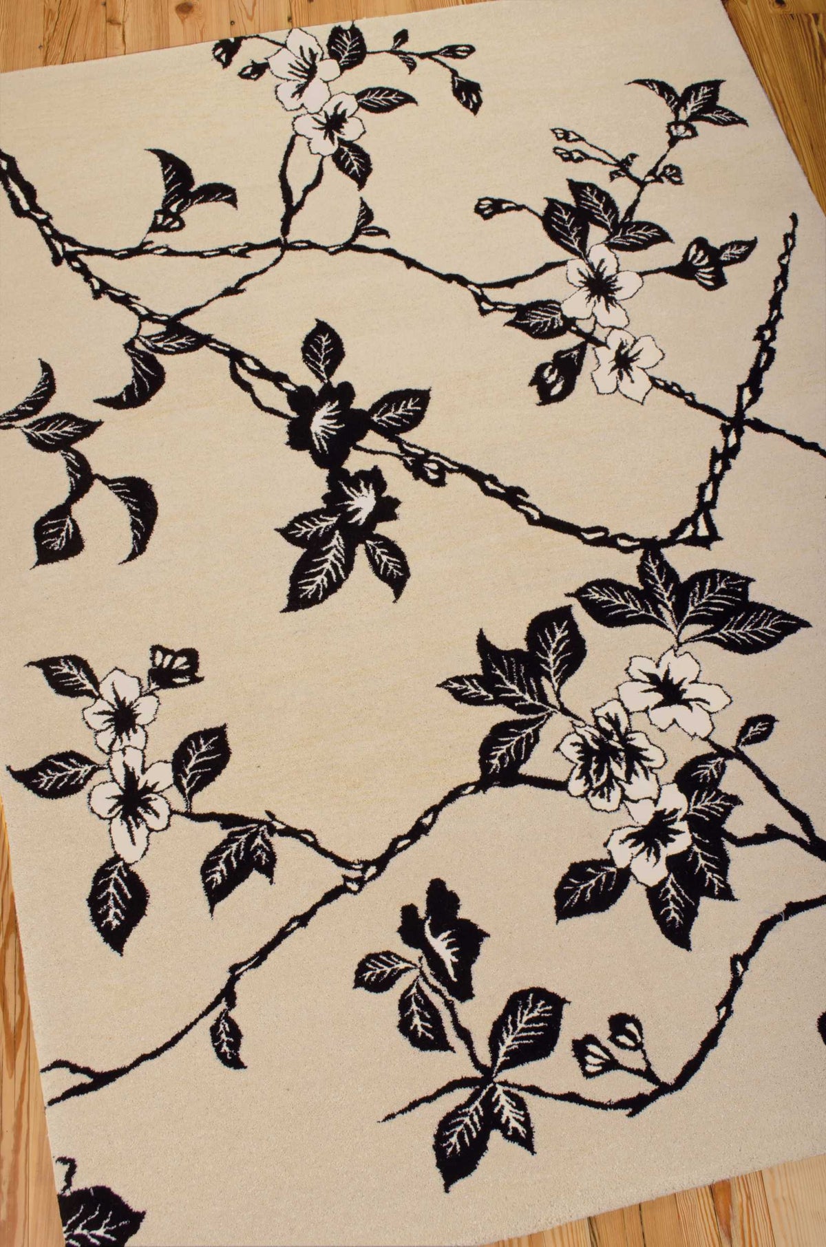 Modern Elegance LH08 Black White Rug