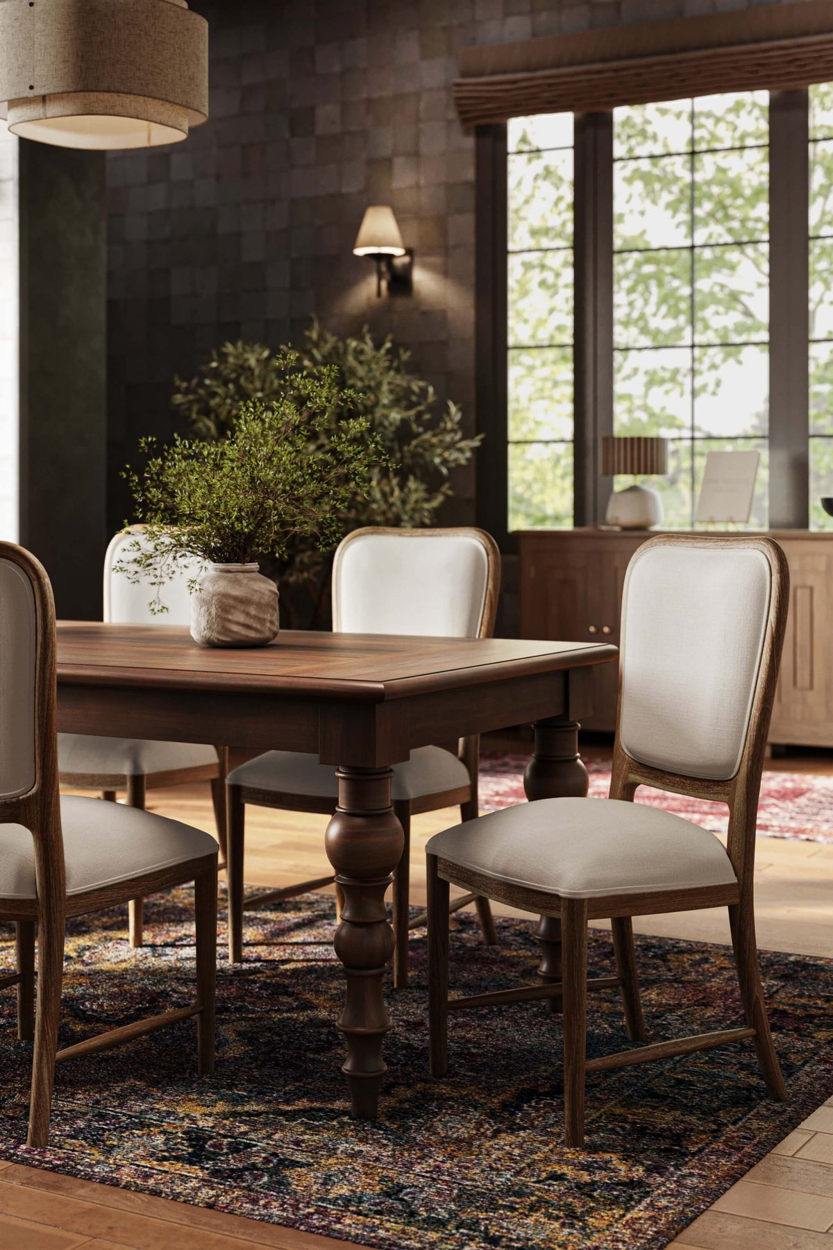 Madison Rectangular Dining Table 84" in Walnut