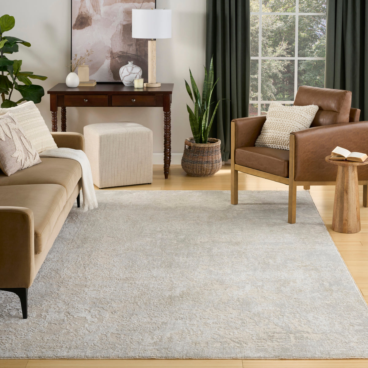 Envy EVV01 Ivory Grey Rug