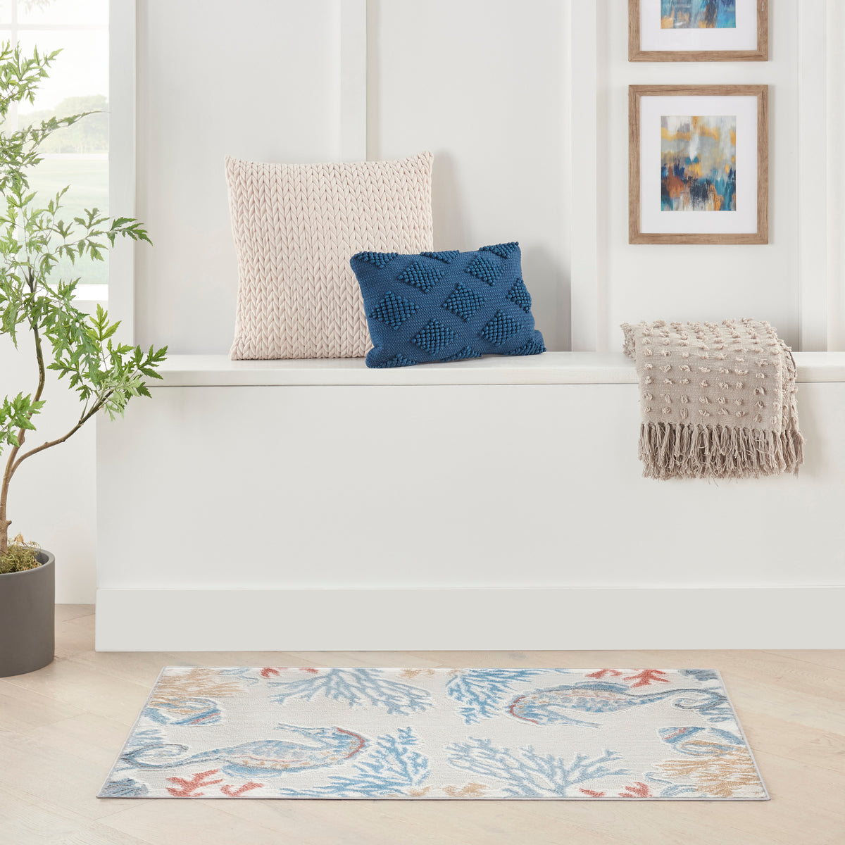 Seaside SDS03 Ivory Multicolor Rug