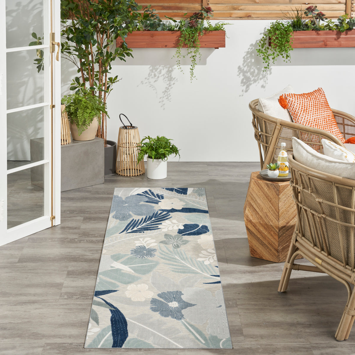 Suncoast SNC01 Grey Navy Rug