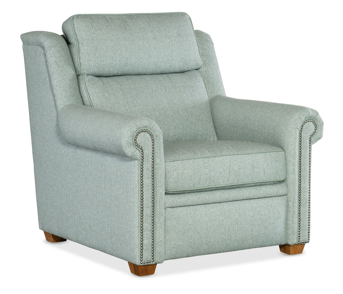 Reece Reclining Chair with Power Headrest - Two Piece Back