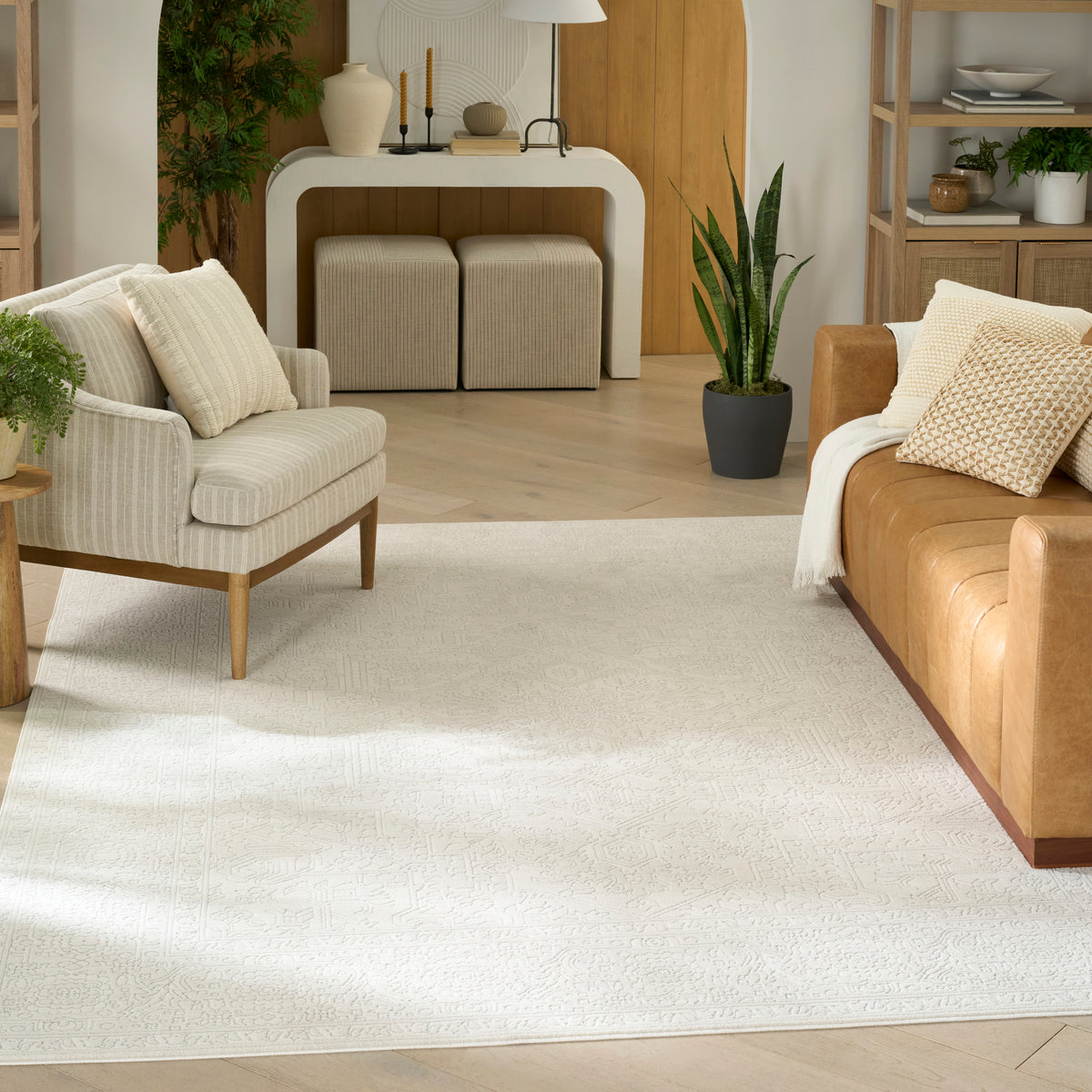 Grace GCE02 Ivory Light Grey Rug