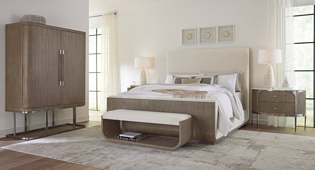 Modern Mood Queen Upholstered Panel Bed