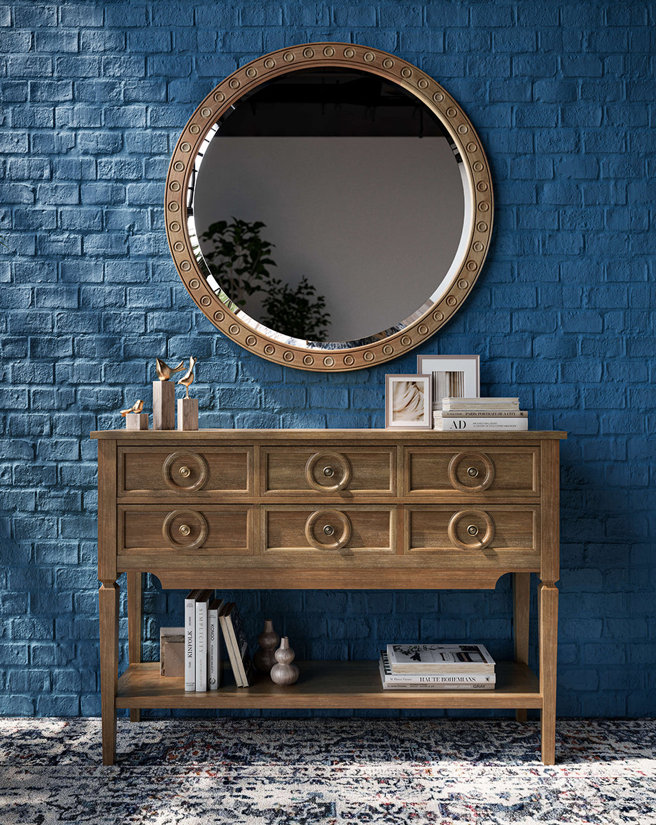 Orleans Console Table in Straw Wash