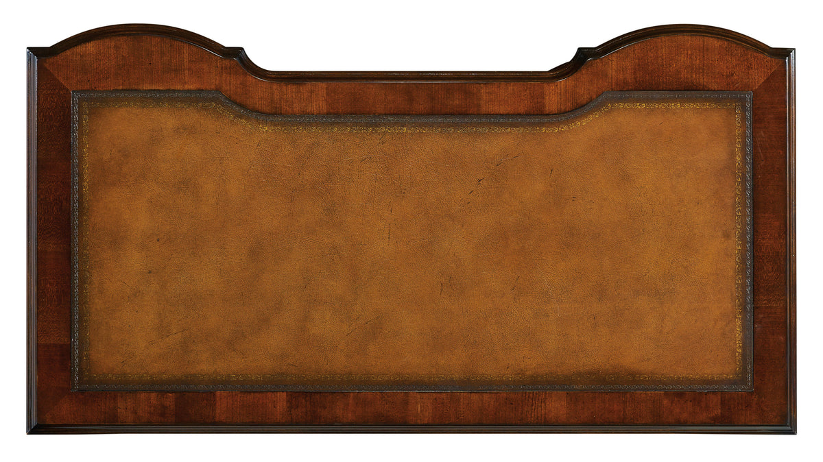 Cherry Knee-Hole Desk-Bow Front