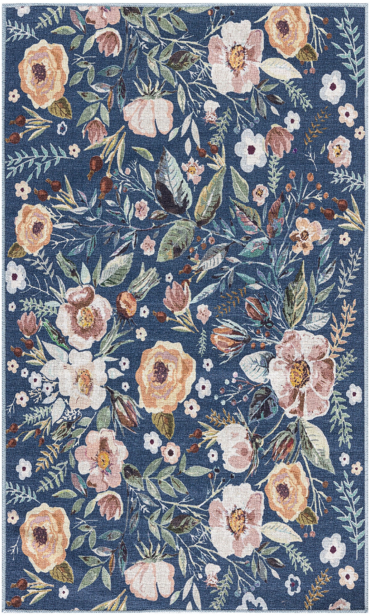 Nourison Washables NWB01 Navy Multicolor Rug