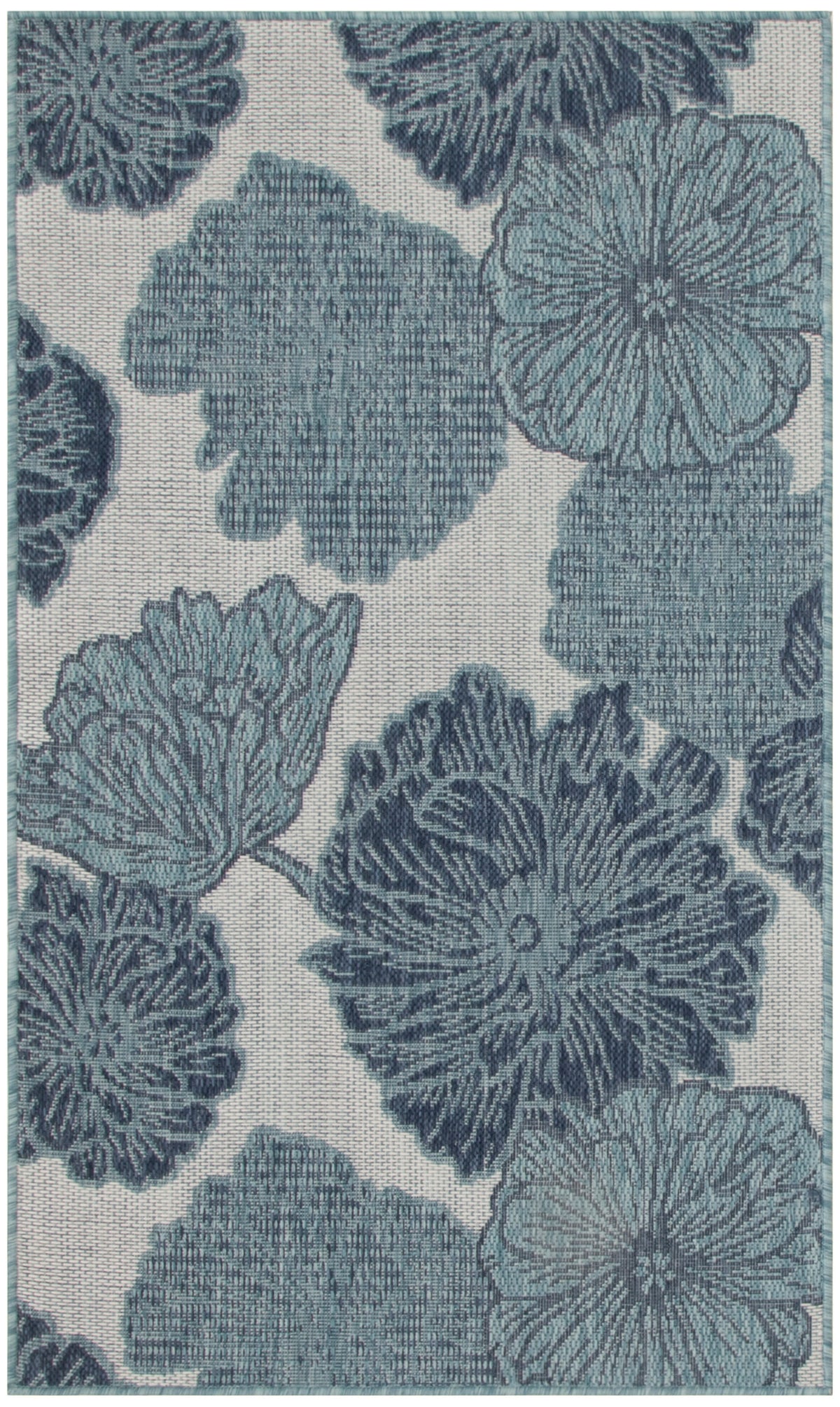 Garden Oasis GOA04 Blue Rug
