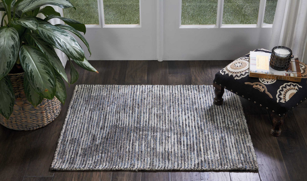 Ellora ELL03 Slate Rug