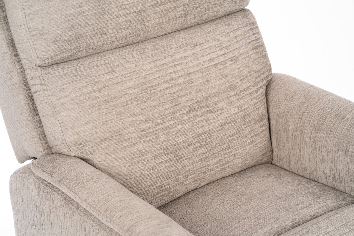 Compact Fabric Perfect Match Gliding Recliner