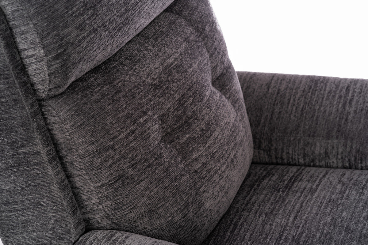 Sophisticated Fabric Perfect Match Swivel Gliding Recliner