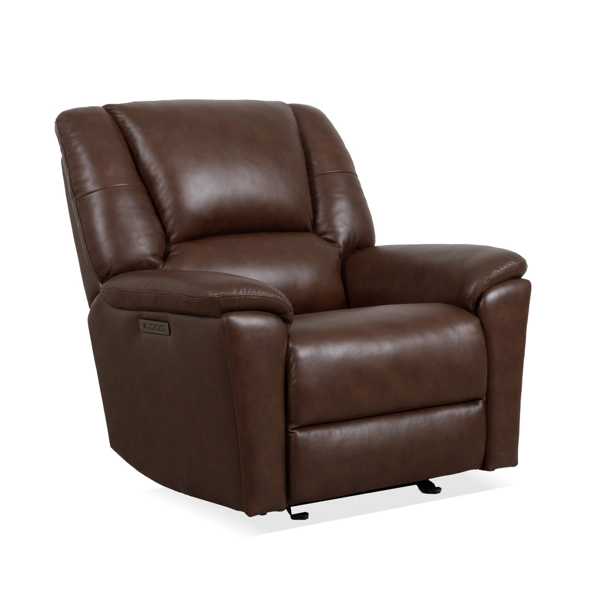 Plush Leather Perfect Match Power Gliding Recliner with Power Headrest & Lumbar