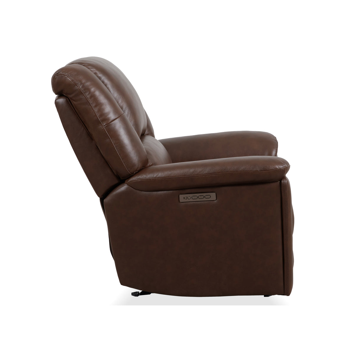 Plush Leather Perfect Match Power Gliding Recliner with Power Headrest & Lumbar