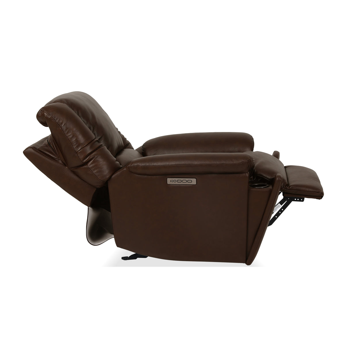 Plush Leather Perfect Match Power Gliding Recliner with Power Headrest & Lumbar