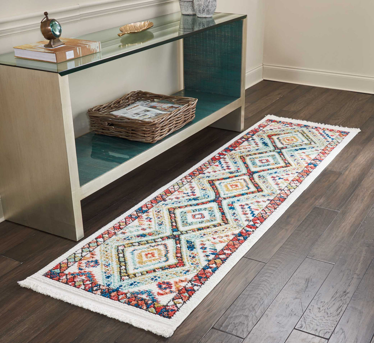 South Western NAV02 White Rug
