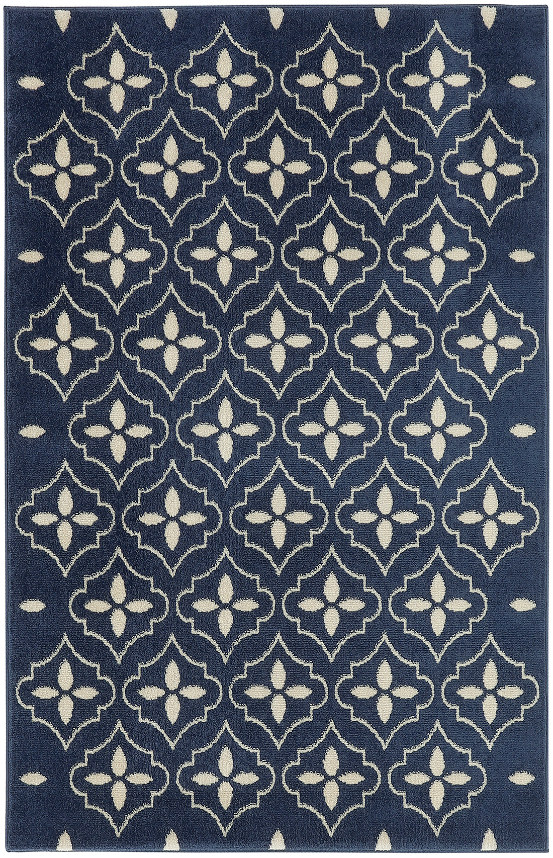 Nourison Essentials NRE04 Navy Ivory Rug
