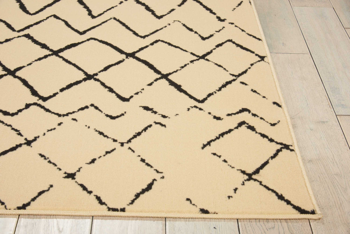 Grafix GRF04 Cream Black Rug
